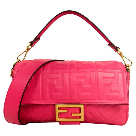 fendi baguette ff embossed shoulder bag|Fendi baguette bag vintage.